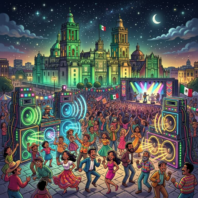 El Zocalo de la CDMX se llena de color en la gran clausura de la Noche de Primavera 2026